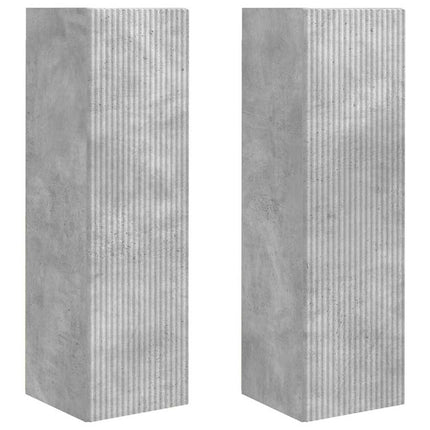 TV Vägghylla 2 pcs Betong 30 x 31 x 100 cm Konstruerat trä