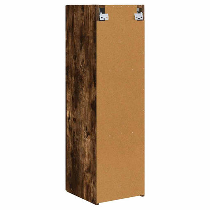 TV Vägghylla 2 pcs Rökt ek 30 x 31 x 100 cm Konstruerat trä