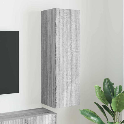 TV Vägghylla Grå Sonoma 30 x 31 x 100 cm Konstruerat trä