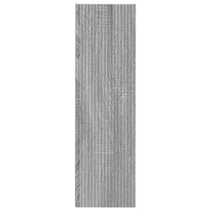 TV Vägghylla 2 pcs Grå Sonoma 30 x 31 x 100 cm Konstruerat trä