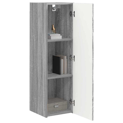 TV Vägghylla 2 pcs Grå Sonoma 30 x 31 x 100 cm Konstruerat trä