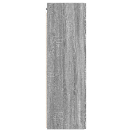 TV Vägghylla 2 pcs Grå Sonoma 30 x 31 x 100 cm Konstruerat trä