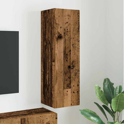 TV Vägghylla Gammalt trä 30 x 31 x 100 cm Konstruerat trä