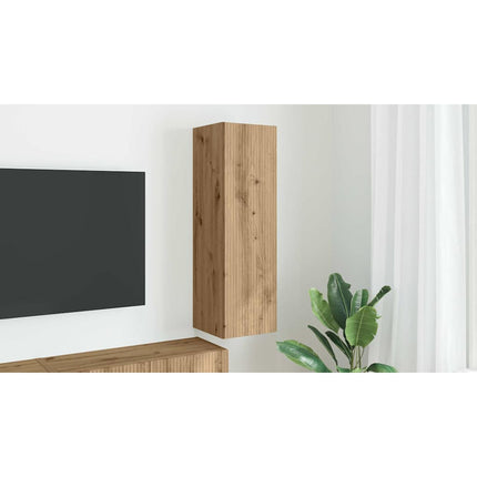 TV Vägghylla 30 x 31 x 100 cm Artisan Ek Konstruerat trä
