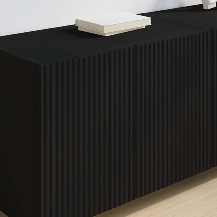 TV Vägghylla 59,5 x 31 x 40 cm Svart Konstruerat trä