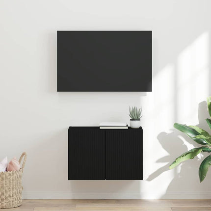 TV Vägghylla Svart 59,5 x 31 x 40 cm Konstruerat trä