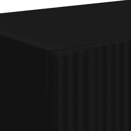 TV Vägghylla 2 pcs Svart 59,5 x 31 x 40 cm Konstruerat trä