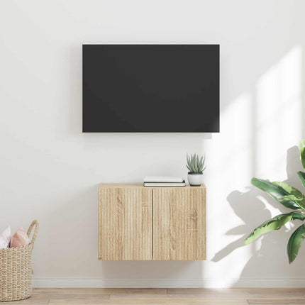 TV Vägghylla 59,5 x 31 x 40 cm Sonoma-ek Konstruerat trä