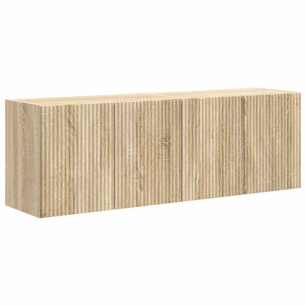TV Vägghylla 2 pcs Sonoma-ek 59,5 x 31 x 40 cm Konstruerat trä