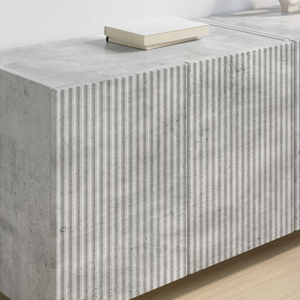 TV Vägghylla 59,5 x 31 x 40 cm Betonggrå Konstruerat trä
