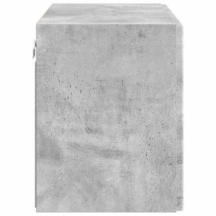 TV Vägghylla Betonggrå 59,5 x 31 x 40 cm Konstruerat trä
