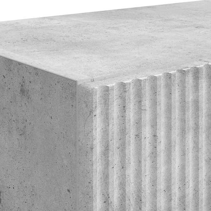TV Vägghylla 2 pcs Betonggrå 59,5 x 31 x 40 cm Konstruerat trä