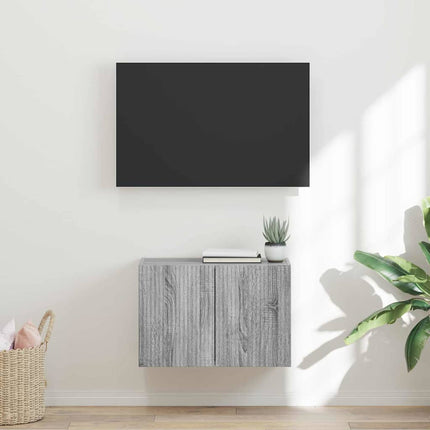 TV Vägghylla Grå Sonoma 59,5 x 31 x 40 cm Konstruerat trä