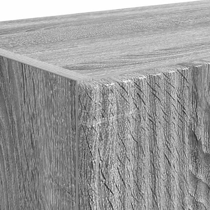 TV Vägghylla 2 pcs Grå Sonoma 59,5 x 31 x 40 cm Konstruerat trä