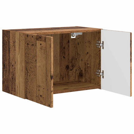 TV Vägghylla 59,5 x 31 x 40 cm Gammalt trä Konstruerat trä