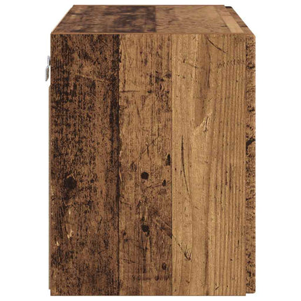 TV Vägghylla Gammalt trä 59,5 x 31 x 40 cm Konstruerat trä