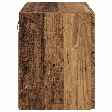 TV Vägghylla 59,5 x 31 x 40 cm Gammalt trä Konstruerat trä