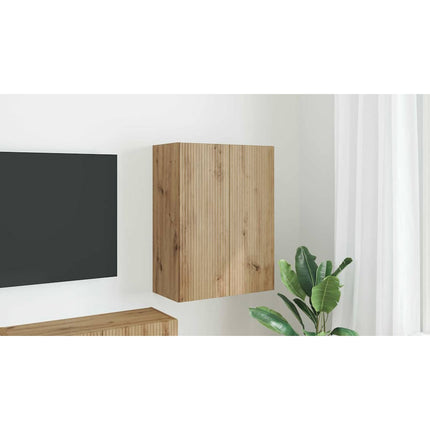 TV Vägghylla 59,5 x 31 x 60 cm Vit Konstruerat trä