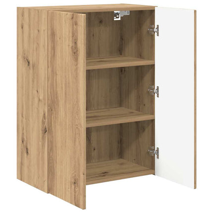 TV Vägghylla Väggmonterad Vit 59,5 x 31 x 60 cm Konstruerat trä
