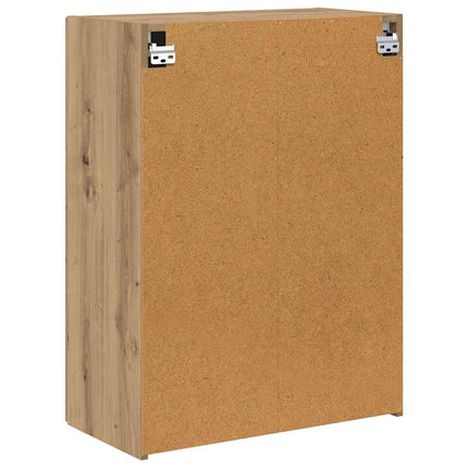 TV Vägghylla Väggmonterad Vit 59,5 x 31 x 60 cm Konstruerat trä