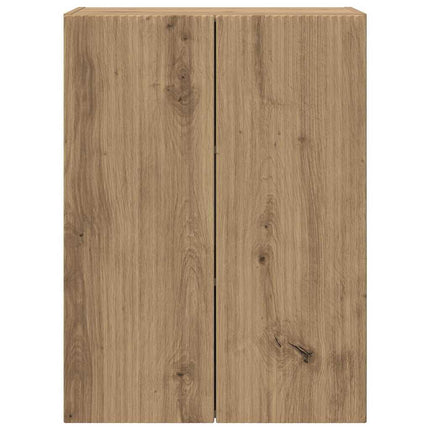 TV Vägghylla Väggmonterad Vit 59,5 x 31 x 60 cm Konstruerat trä