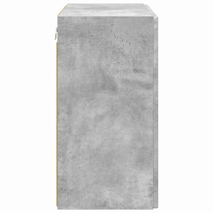 TV Vägghylla Betonggrå 59,5 x 31 x 60 cm Konstruerat trä