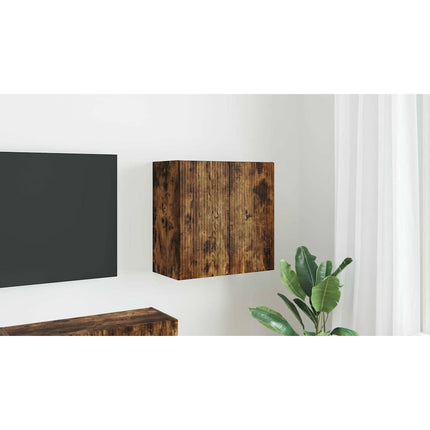 TV Vägghylla 59,5 x 31 x 60 cm Rökt ek Konstruerat trä