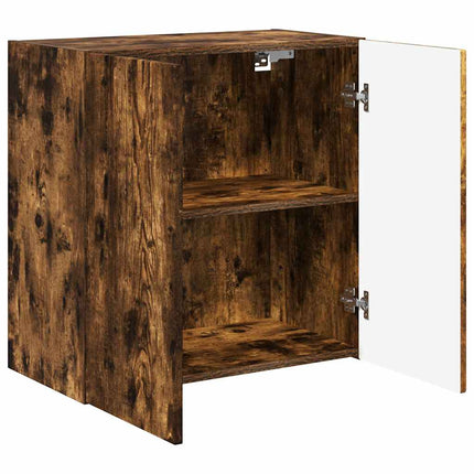 TV Vägghylla Rökt ek 59,5 x 31 x 60 cm Konstruerat trä
