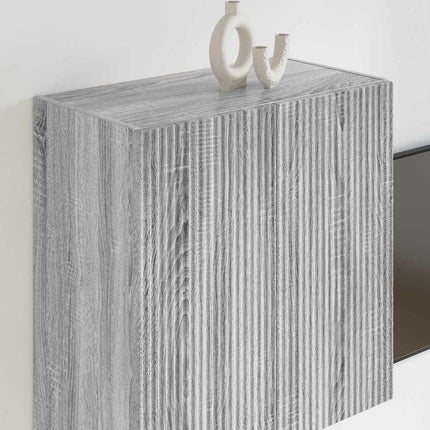 TV Vägghylla Grå Sonoma 59,5 x 31 x 60 cm Konstruerat trä