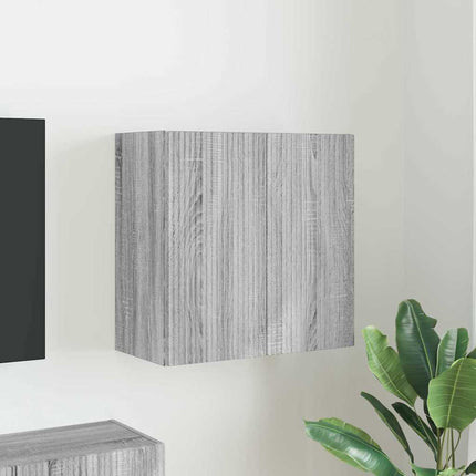 TV Vägghylla Grå Sonoma 59,5 x 31 x 60 cm Konstruerat trä