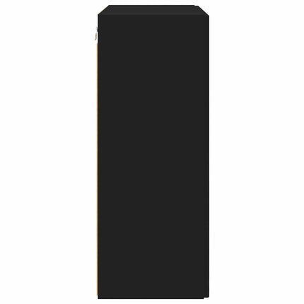 TV Vägghylla 59,5 x 31 x 80 cm Svart Konstruerat trä