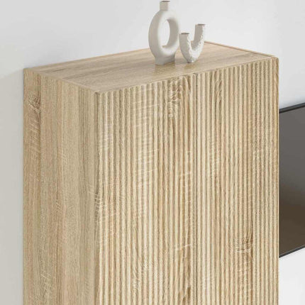 TV Vägghylla Sonoma-ek 59,5 x 31 x 80 cm Konstruerat trä