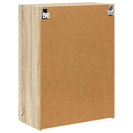 TV Vägghylla Sonoma-ek 59,5 x 31 x 80 cm Konstruerat trä