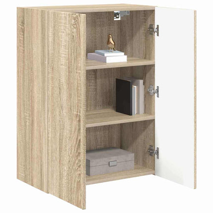 TV Vägghylla Sonoma-ek 59,5 x 31 x 80 cm Konstruerat trä