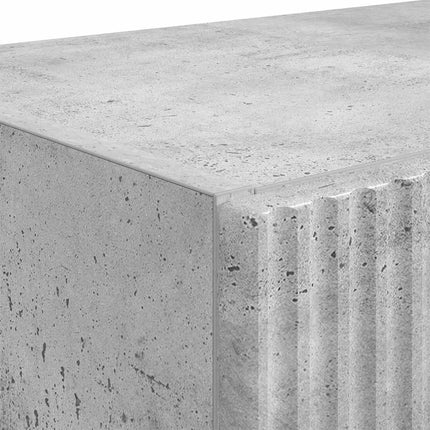 TV Vägghylla Betonggrå 59,5 x 31 x 80 cm Konstruerat trä