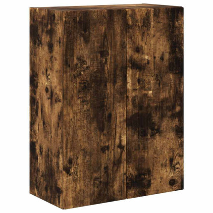 TV Vägghylla Rökt ek 59,5 x 31 x 80 cm Konstruerat trä