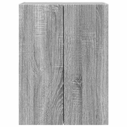 TV Vägghylla 59,5 x 31 x 80 cm Grå Sonoma Konstruerat trä