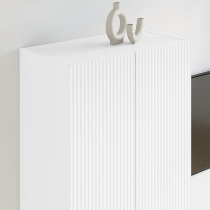 TV Vägghylla 59,5 x 31 x 100 cm Vit Konstruerat trä
