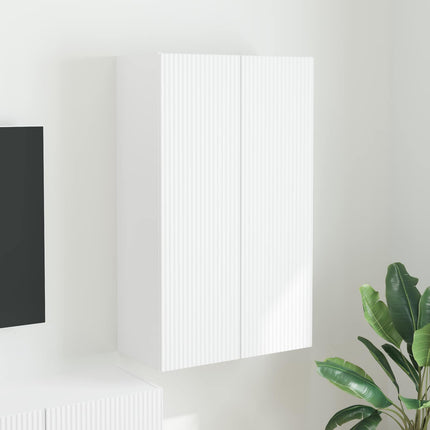 TV Vägghylla 59,5 x 31 x 100 cm Vit Konstruerat trä