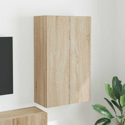 TV Vägghylla Sonoma-ek 59,5 x 31 x 100 cm Konstruerat trä