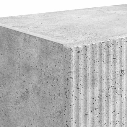 TV Vägghylla Betonggrå 59,5 x 31 x 100 cm Konstruerat trä