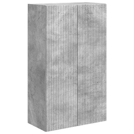 TV Vägghylla 59,5 x 31 x 100 cm Betonggrå Konstruerat trä