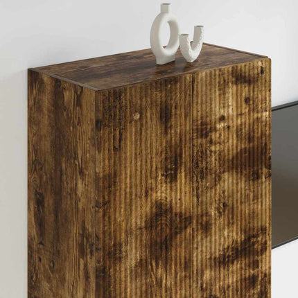 TV Vägghylla Rökt ek 59,5 x 31 x 100 cm Konstruerat trä