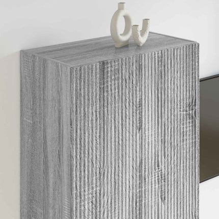 TV Vägghylla 59,5 x 31 x 100 cm Grå Sonoma Konstruerat trä