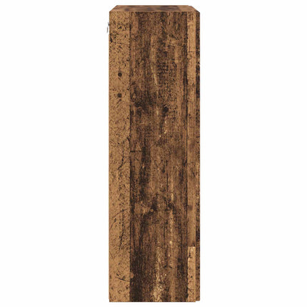 TV Vägghylla 59,5 x 31 x 100 cm Gammalt trä Konstruerat trä