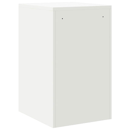 Arkivkåp med låda med lås Vit 44 x 50 x 74,5 cm Kallvalsat Stål