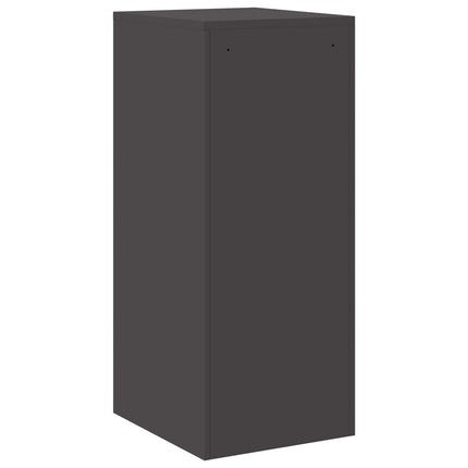 Arkivkåp med låda Svart 44 x 50 x 106.5 cm Kallvalsat Stål