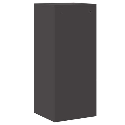 Arkivkåp med låda Svart 45,5 x 42 x 106,5 cm Kallvalsat Stål