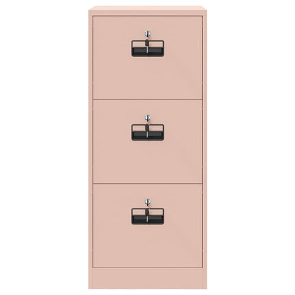 Arkivkåp med låda Rosa 45,5 x 42 x 106,5 cm Kallvalsat Stål