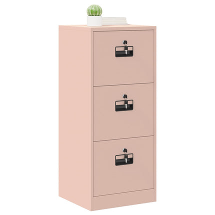 Arkivkåp med låda Rosa 45,5 x 42 x 106,5 cm Kallvalsat Stål